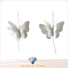 925 Sterling Silver Butterfly Earring for Woman′s Fashion Jewelry (E6573)